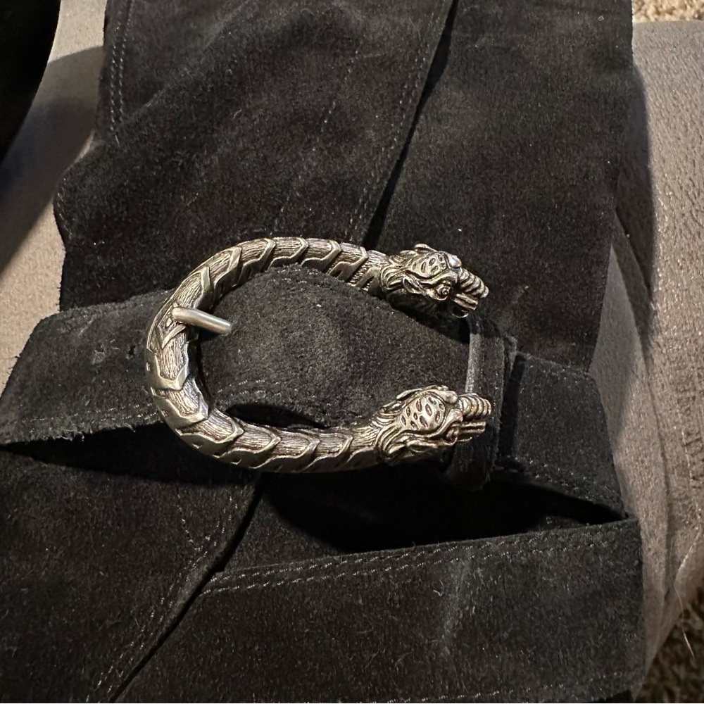 Gucci Dionysus suede over the knee boots size 37 1/2 black - Picture 14 of 16